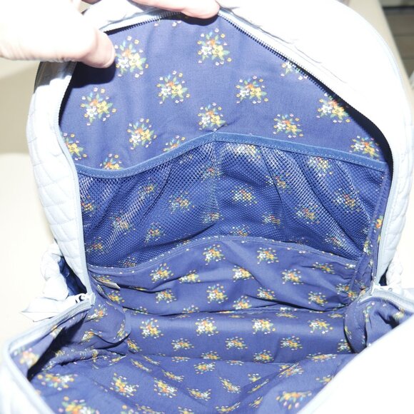 Vera Bradley Campus Backpack Work Travel Laptop Trolley Sea Air Floral NWT - Picture 14 of 15